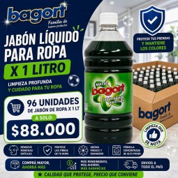 Promo Jabón de Ropa 1lt 96...